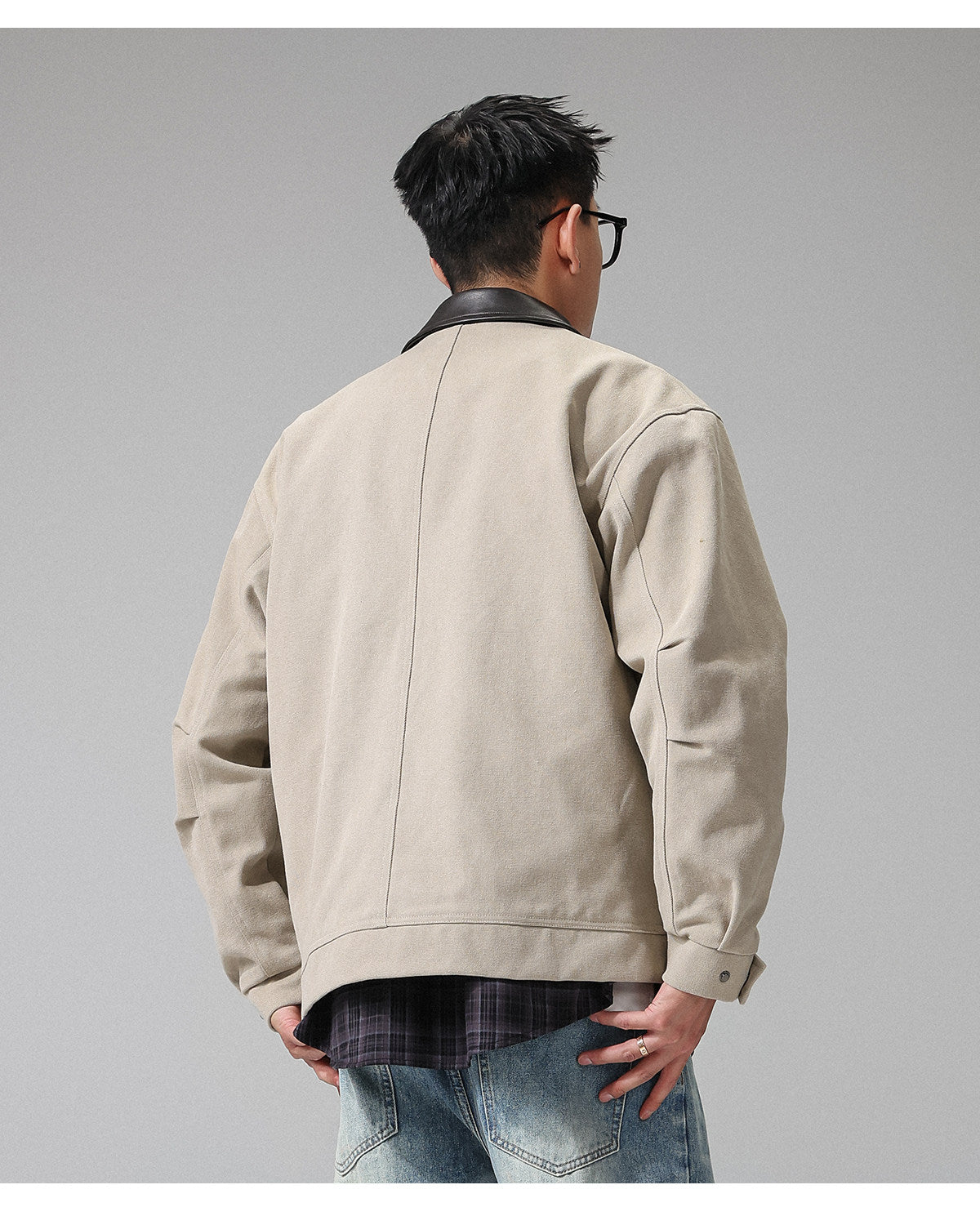American-style trendy brand lapel Harrington jacket for men, spring workwear Detroit coat – Japanese vintage | yamalin clothes | Yamalinclothes