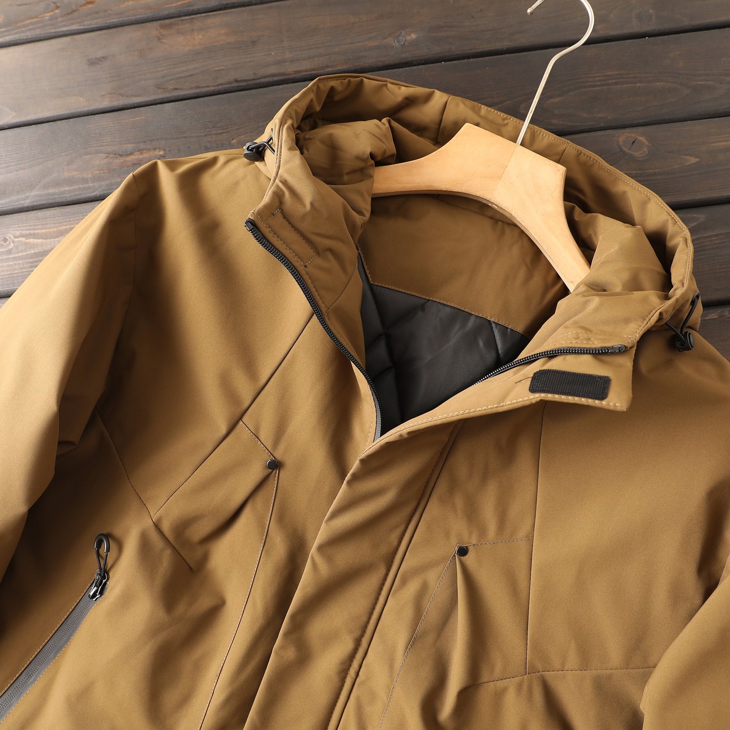 Men's Plus Size Euro-American Style Winter Jacket - Windproof Waterproof Hooded Thickened Cotton Coat