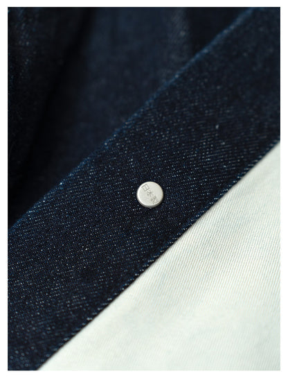 Single Pocket Short Denim Jacket – Loose Unisex Casual Streetwear