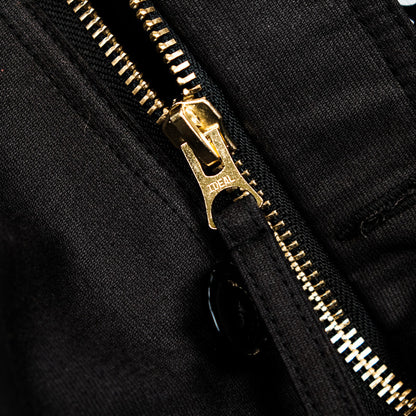 Heavy Wool Hooded Deck Parka – Long Padded Military-Style Jacket