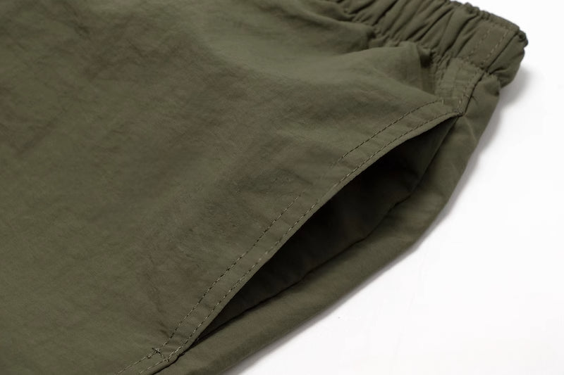 Japanese Outdoor Functional Retro Printed Sports Short Sleeve Quick-Drying Beach Shorts