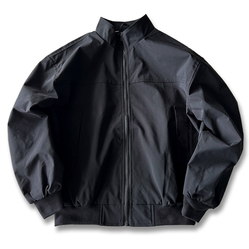 Men's American Style Waterproof Coach Jacket - Trendy Stand Collar Outdoor Windbreaker