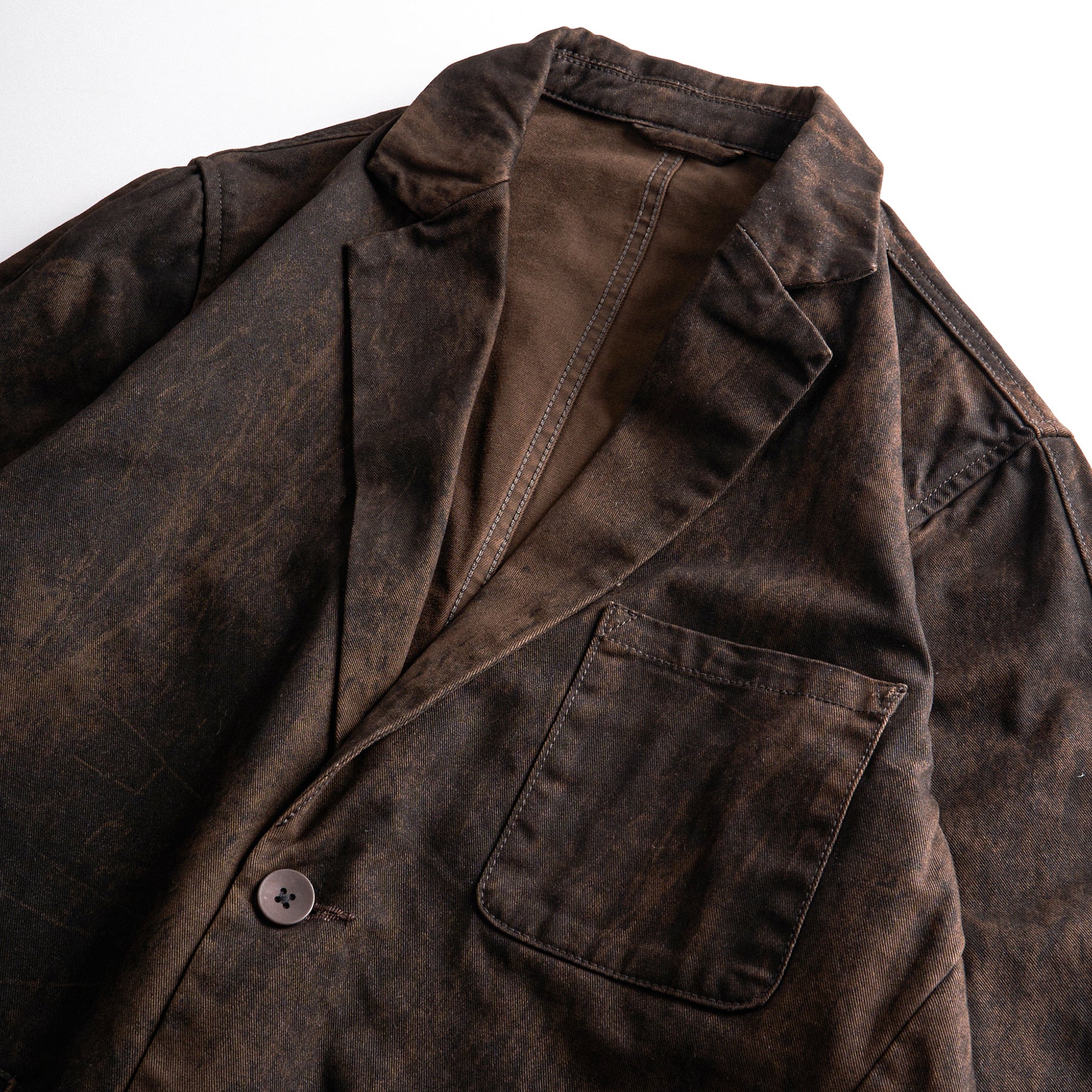 Gao Zhiya” Washed Notch-Lapel Blazer – Retro American Loose Fit Suit Jacket (Autumn 2025)