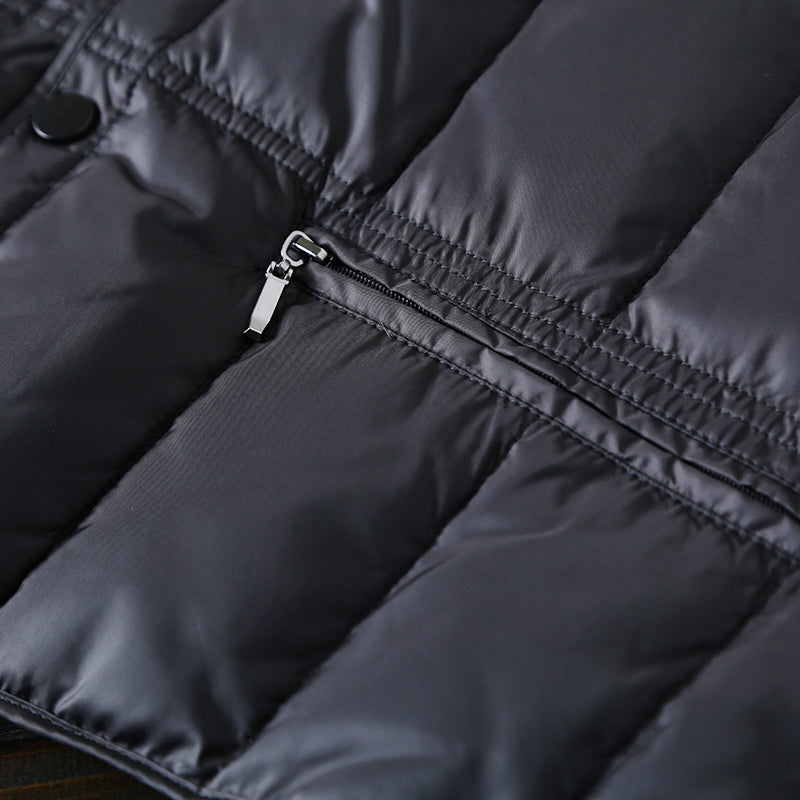 Men's 90% White Goose Down Vest - Export Overstock Warm Winter Inner Liner Waistcoat