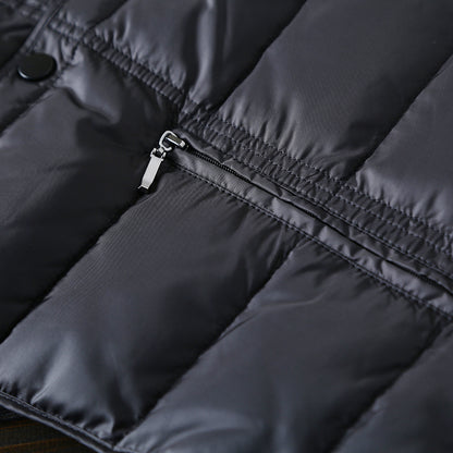 Men's 90% White Goose Down Vest - Export Overstock Warm Winter Inner Liner Waistcoat