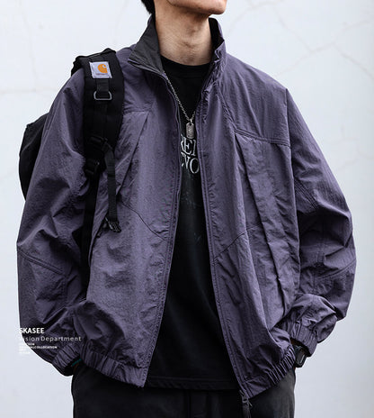 Quick-Dry Stand-Collar Outdoor Jacket – Mountain Oversized Unisex – Japanese vintage | fall outfits 2026 | fall winter outfits | classy winter outfits | lazy comfy outfits | japanese streetwear | vintage workwear | yamalin clothes | Yamalinclothes