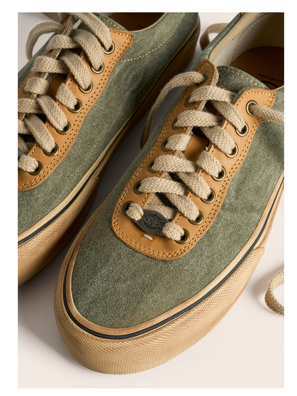 Vintage Japanese Low Top Espadrille Platform Sneakers – Washed Vulcanized Unisex Shoes – Japanese vintage | yamalin clothes | Yamalinclothes