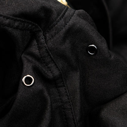 Heavy Wool Hooded Deck Parka – Long Padded Military-Style Jacket