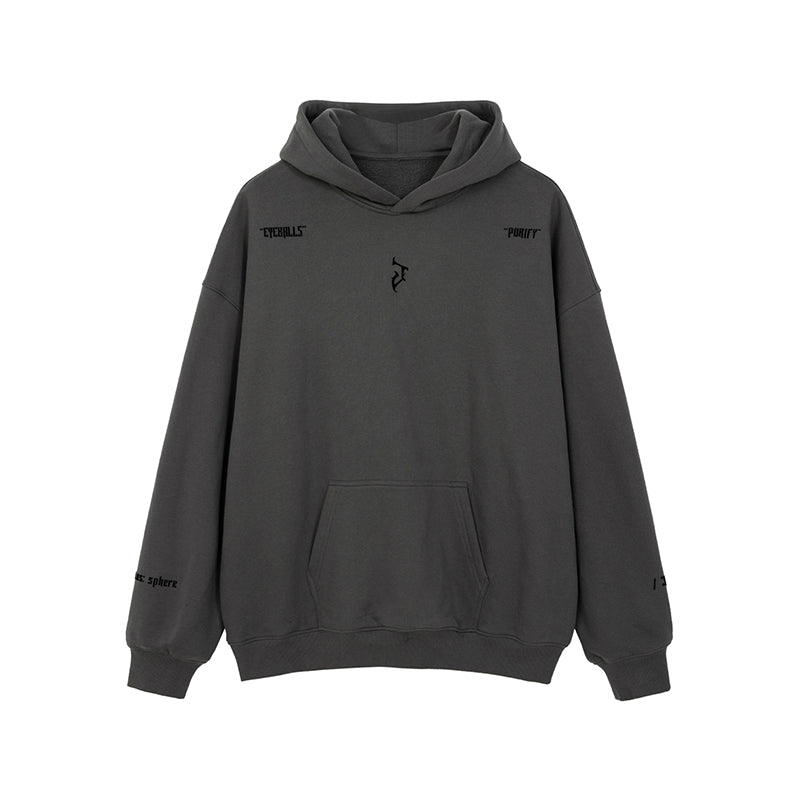 “J” Gothic Letter Hoodie – American High-Street Heavyweight Sweater