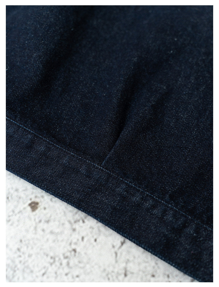Single Pocket Short Denim Jacket – Loose Unisex Casual Streetwear