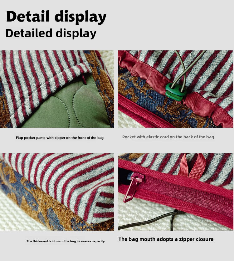 Original 2024 Autumn Winter New Wool Lightweight Crossbody Phone Bag Retro Niche Mini Bag