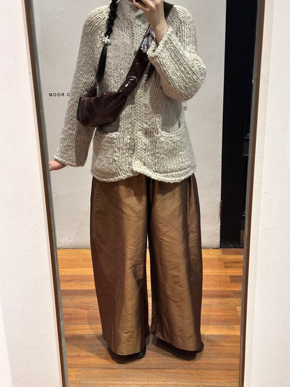 Hand-Woven Korean Designer Cardigan Jacket – Instant Delivery 2025 “C-asey” Old-Money Style (Unisex)