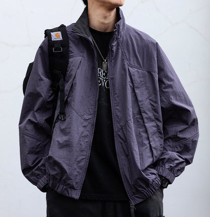 Quick-Dry Stand-Collar Outdoor Jacket – Mountain Oversized Unisex – Japanese vintage | fall outfits 2026 | fall winter outfits | classy winter outfits | lazy comfy outfits | japanese streetwear | vintage workwear | yamalin clothes | Yamalinclothes