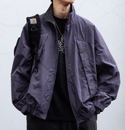 Quick-Dry Stand-Collar Outdoor Jacket – Mountain Oversized Unisex – Japanese vintage | fall outfits 2026 | fall winter outfits | classy winter outfits | lazy comfy outfits | japanese streetwear | vintage workwear | yamalin clothes | Yamalinclothes