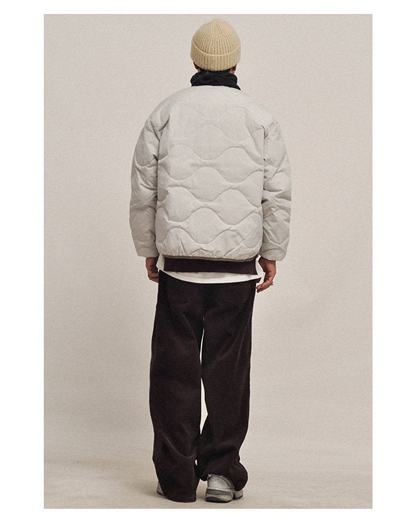 Japanese Style Quilted Down Inner Jacket - Lightweight 90% Goose Down (Unisex)