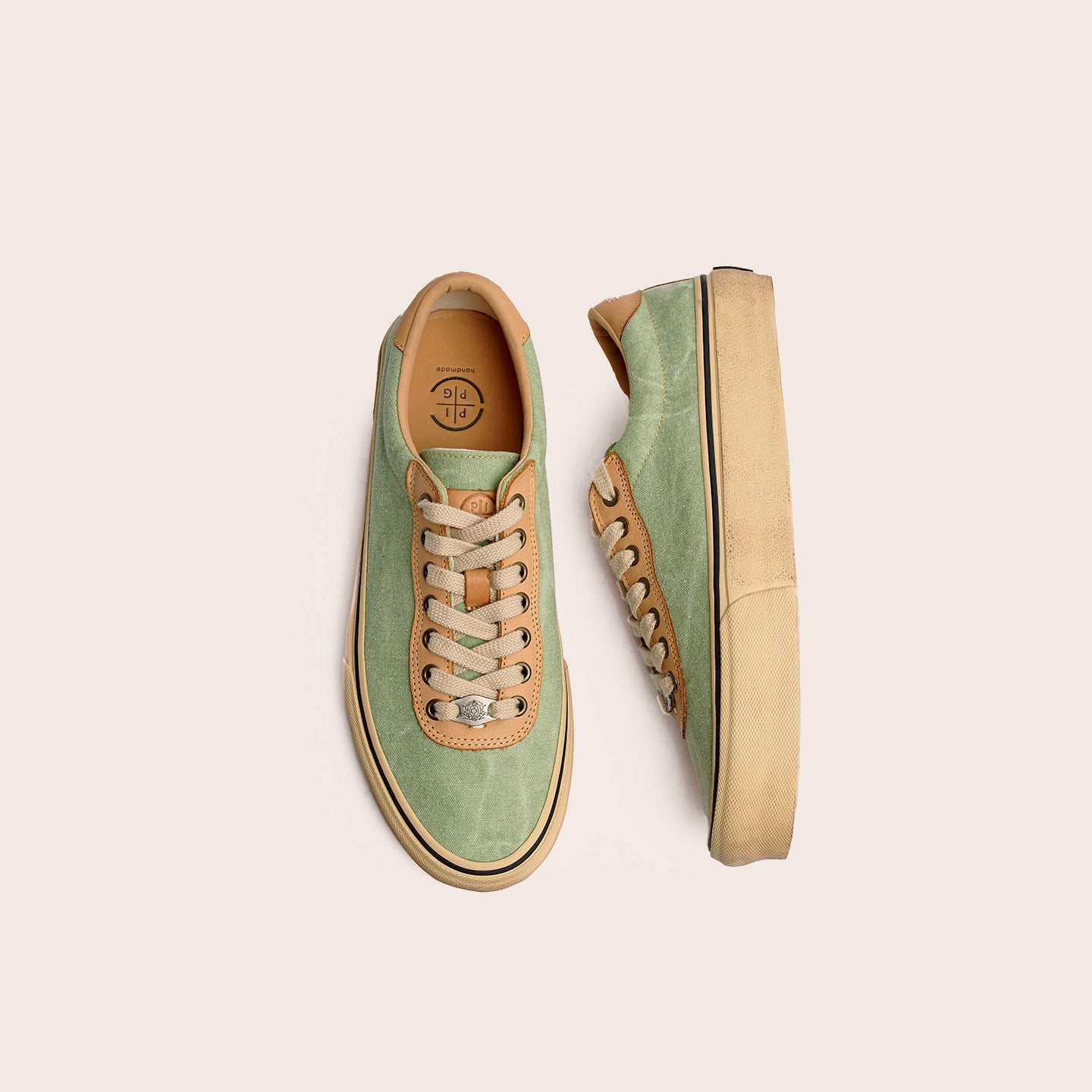 Vintage Japanese Low Top Espadrille Platform Sneakers – Washed Vulcanized Unisex Shoes – Japanese vintage | yamalin clothes | Yamalinclothes