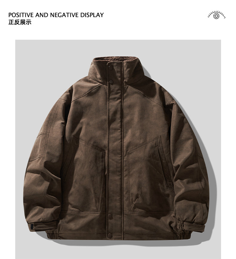 Detroit Heavyweight Lamb-Wool Workwear Jacket – Insulated Cotton Coat (Unisex)