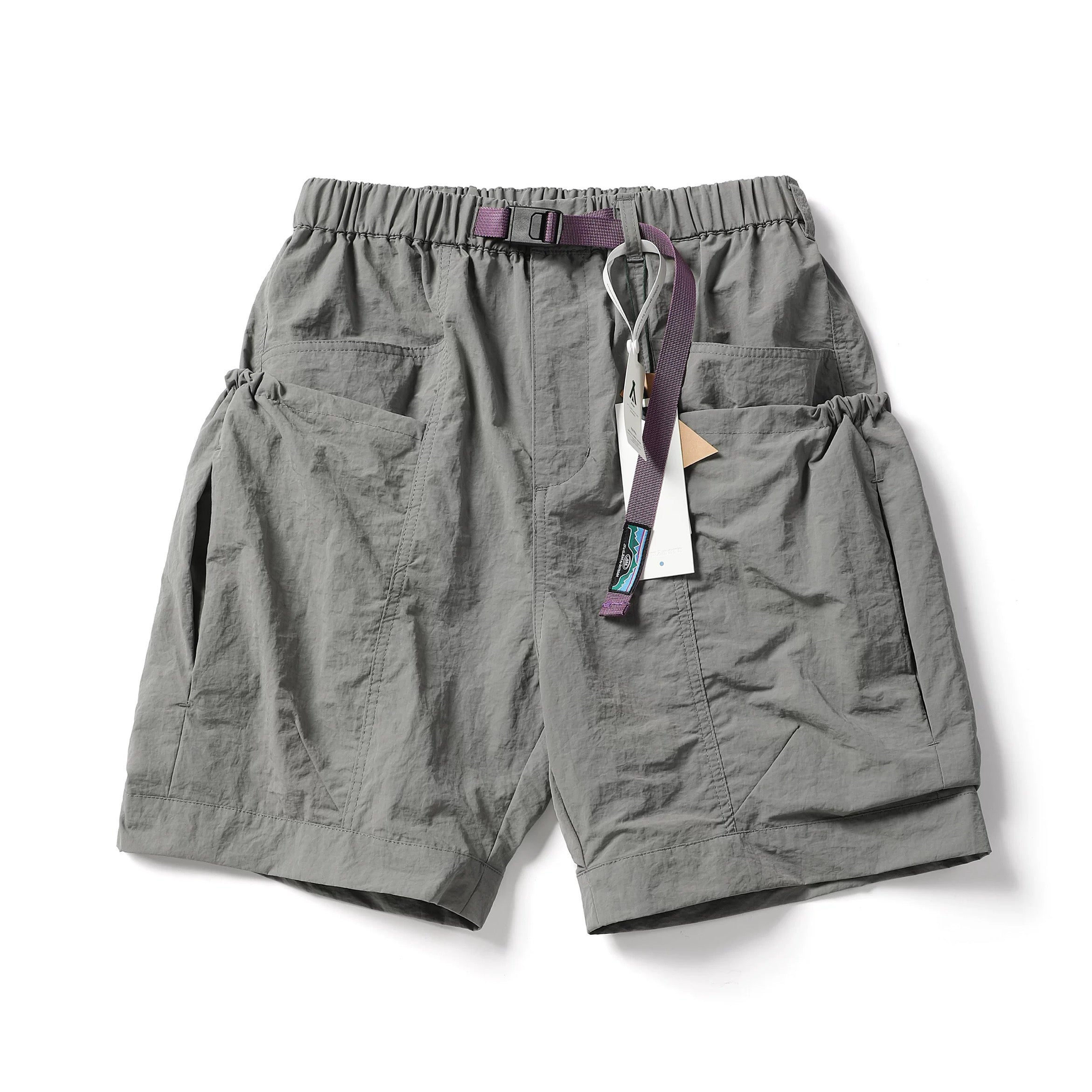 Japanese Retro Large Cargo Shorts Multi-Pocket Unisex Loose Straight