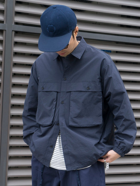 Japanese Cargo Long Sleeve Shirt – Loose Retro Multi-Pocket Outdoor Overshirt – Japanese vintage | yamalin clothes | Yamalinclothes