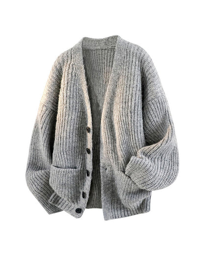 Japanese Woolen Knit Cardigan – Lazy Style Men's Sweater – Japanese vintage | yamalin clothes | Yamalinclothes