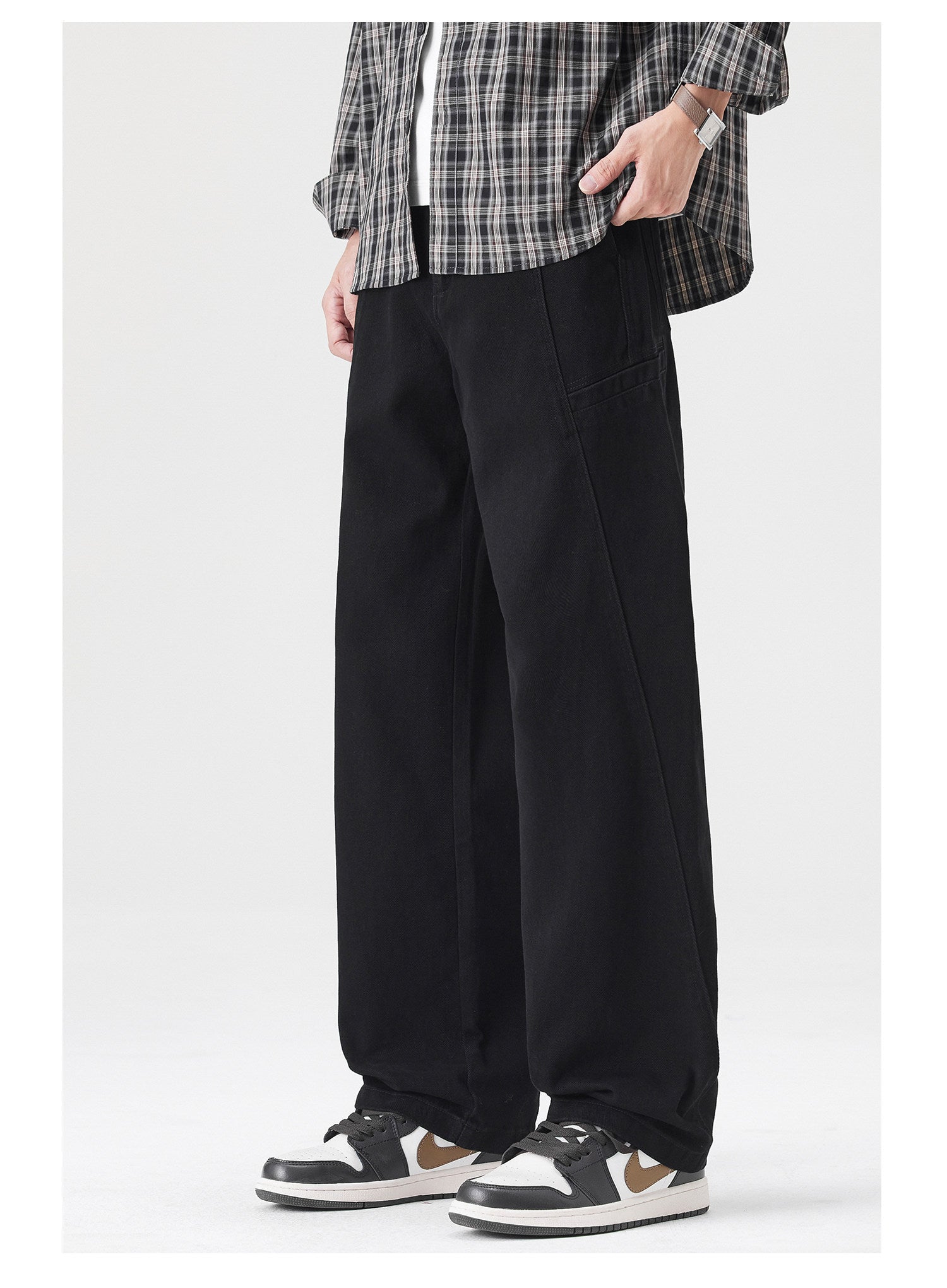 Spring New Cotton Japanese Ami Clicker Straight Cargo Pants Men's Trendy Wide-Leg Slacks | Japanese vintage | yamalin clothes | Yamalinclothes