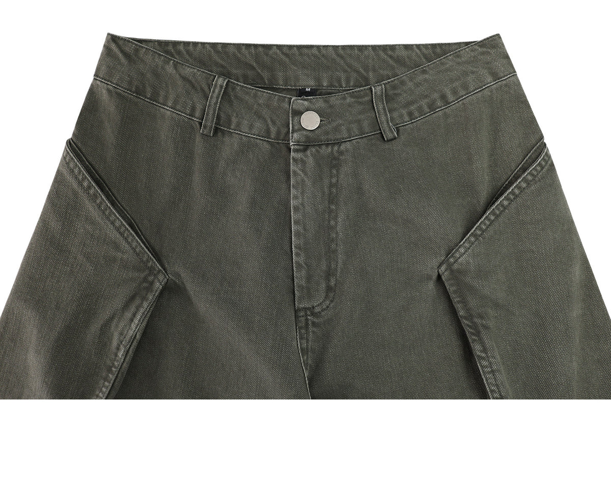 Cargo Cotton Trousers – American Casual Loose Unisex
