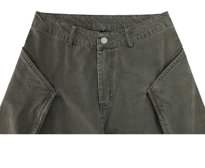 Cargo Cotton Trousers – American Casual Loose Unisex