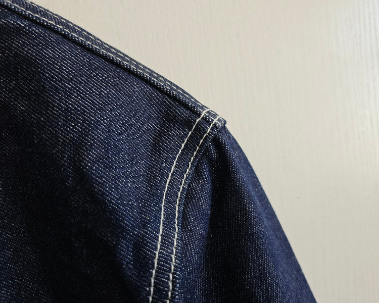 Indigo Denim Jacket – Windsor Collar – Coats Jackets | japanese streetwear | vintage workwear | unisex | Yamalinclothes