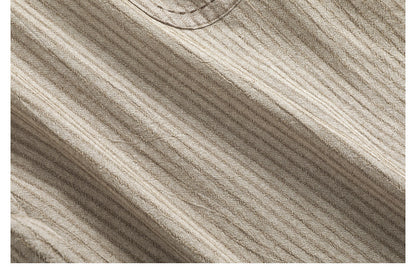 Japanese Vintage Striped Polo Shirt – Loose Fit Old Money Short Sleeve for Men – Japanese vintage | yamalin clothes | Yamalinclothes