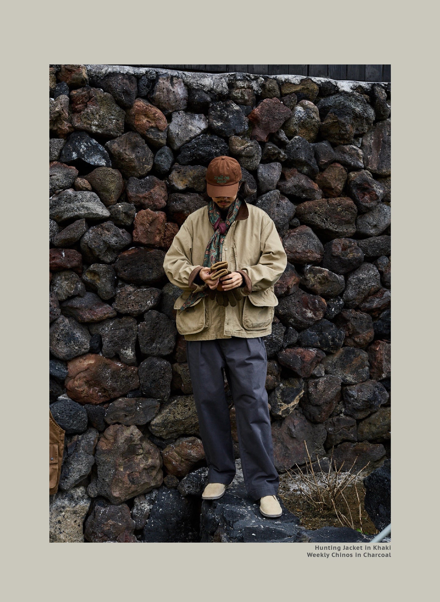 FW25 USAGE Hunting Jacket - Yamalin Heavy Year Washed Cotton Barn Hunting Silhouette Jacket