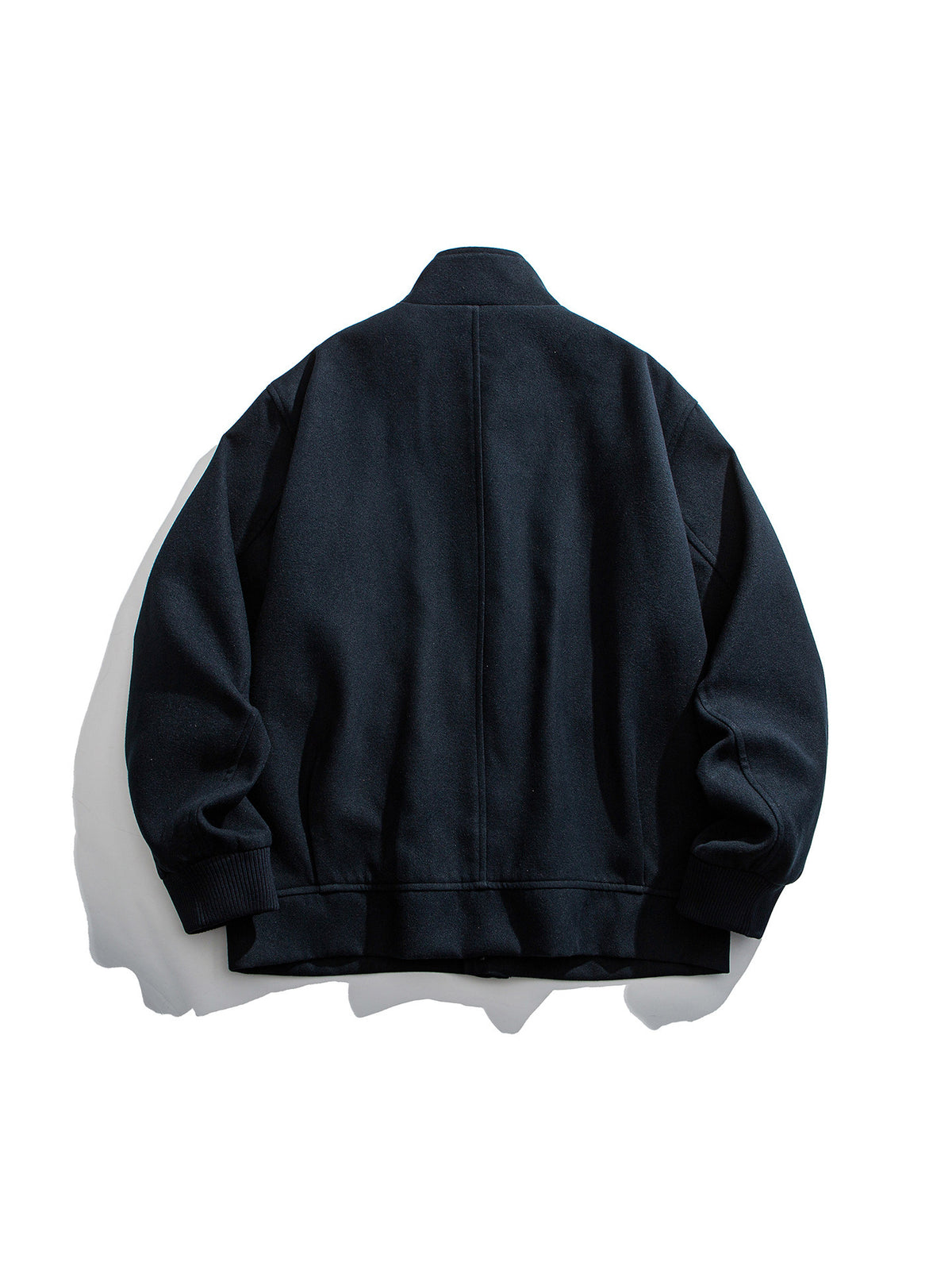 Wool Blend Stand Collar Utility Jacket – American Vintage Minimalist Loose Unisex – Coats Jackets | japanese streetwear | vintage workwear | unisex | Yamalinclothes