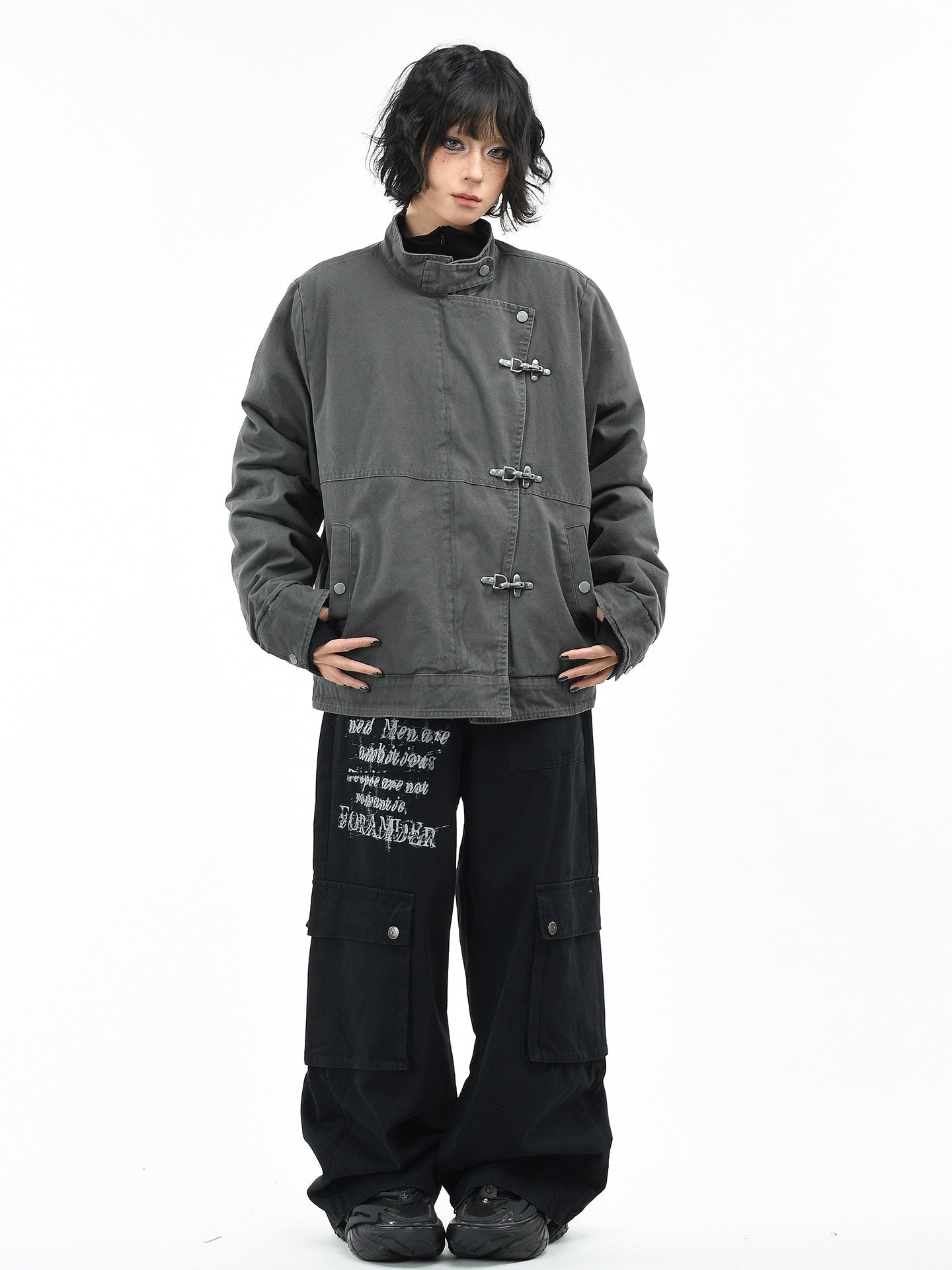Deconstructed Cargo Cotton Jacket – Unisex Warm Winter – Japanese vintage | yamalin clothes | Yamalinclothes