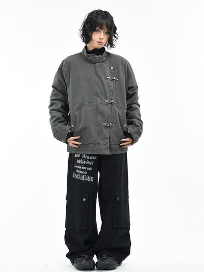 Deconstructed Cargo Cotton Jacket – Unisex Warm Winter – Japanese vintage | yamalin clothes | Yamalinclothes