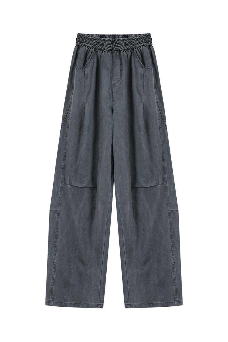 Cotton Utility Pants – Washed Finish & Panel Seams | Yamalinclothes