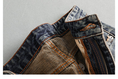 Washed Wide-Leg Straight Jeans – Japanese Vintage Loose Unisex – Pants | japanese streetwear | vintage workwear | unisex | Yamalinclothes