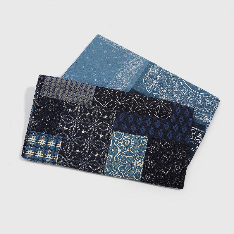 Ethnic Paisley Cotton Scarf – Vintage Patchwork Print Unisex Autumn Winter Wrap