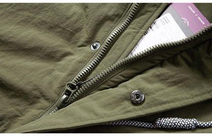 Hooded Down Jacket – Drawstring Multi Pocket | Yamalinclothes