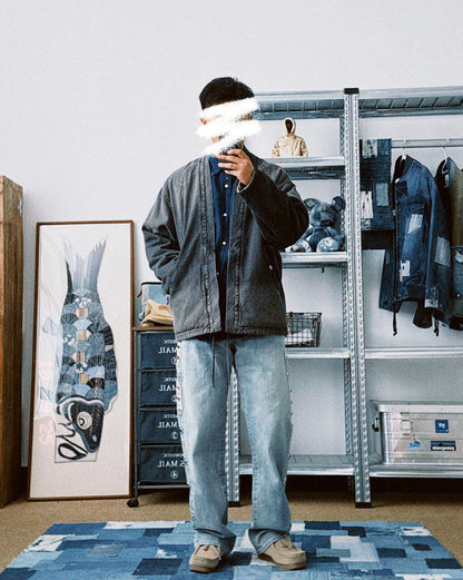 Reversible Denim Jacket – Washed Tie Front | Yamalinclothes