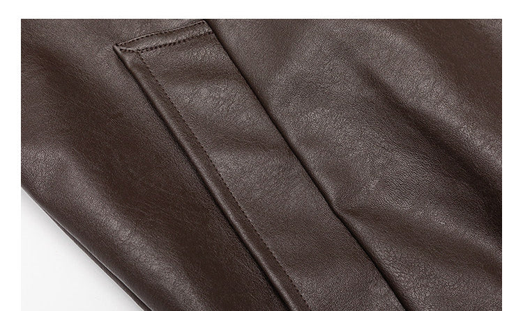 American Vintage Warm Earth-Tone Cargo Jacket – Relaxed Men's Spring Autumn Coat