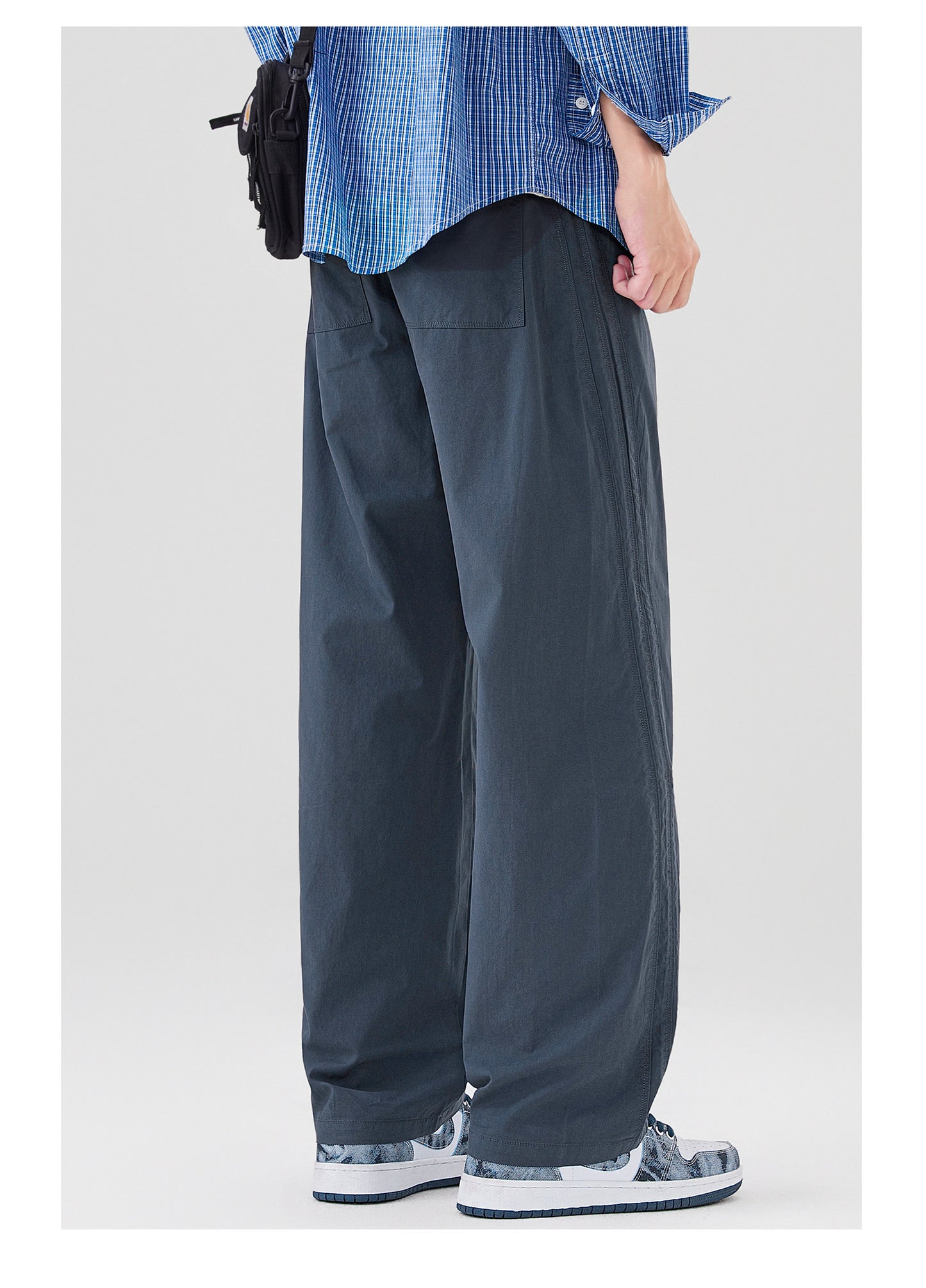2026 Spring/Summer 170g Lightweight Japanese Cotton Straight Slacks Men's Wide-Leg Anti-Wrinkle Cargo Pants | Japanese vintage | yamalin clothes | Yamalinclothes