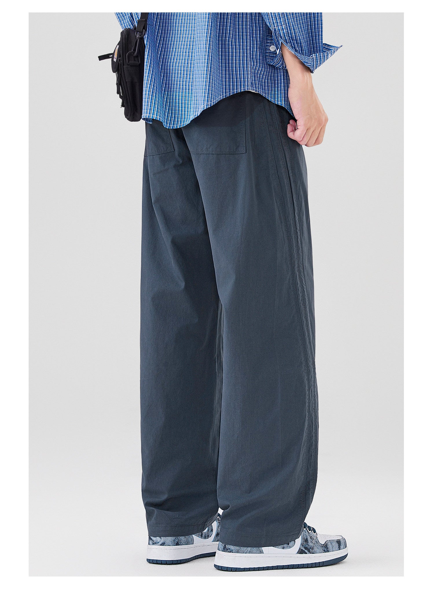 2026 Spring/Summer 170g Lightweight Japanese Cotton Straight Slacks Men's Wide-Leg Anti-Wrinkle Cargo Pants | Japanese vintage | yamalin clothes | Yamalinclothes