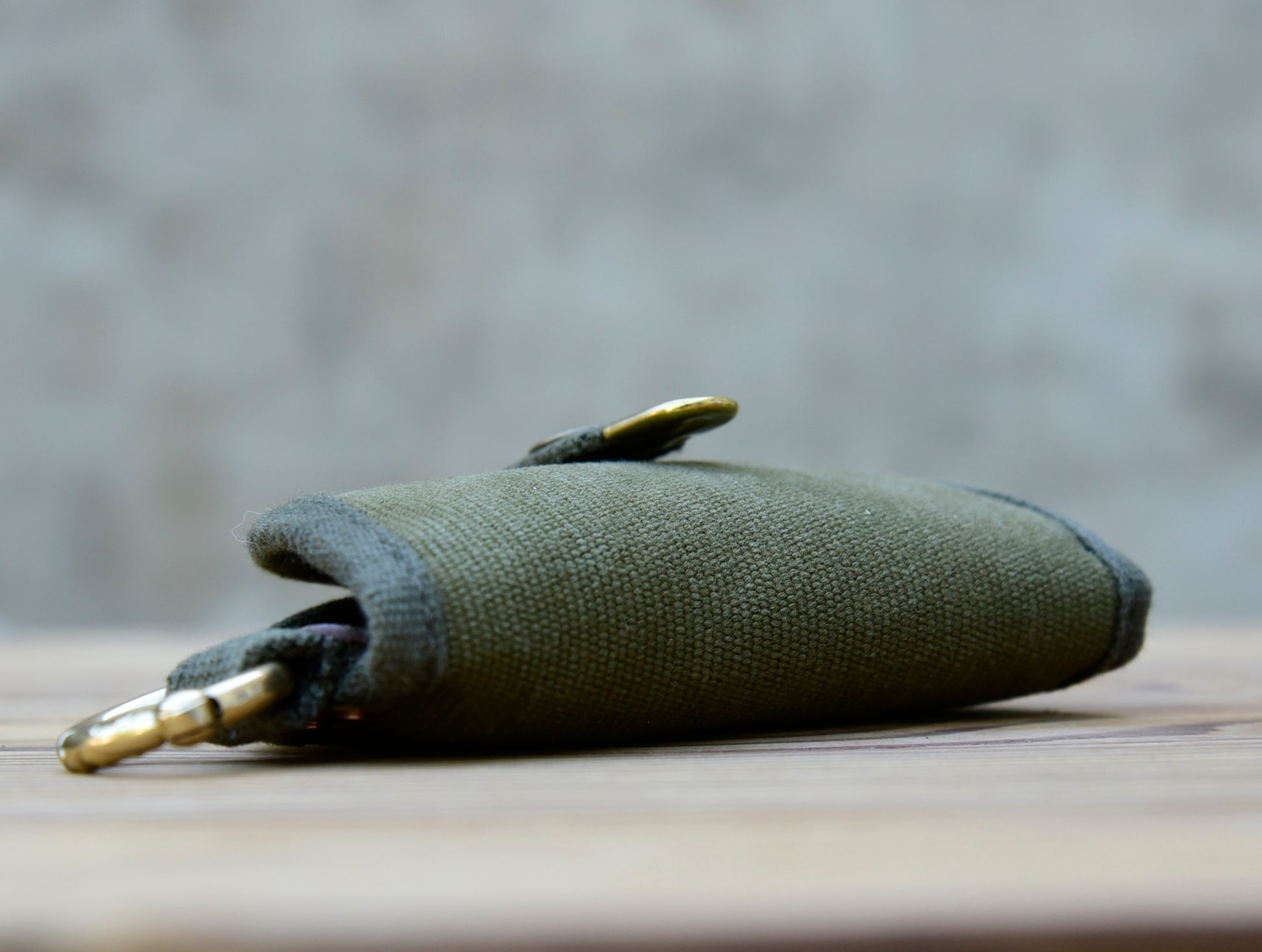 Vintage Canvas Key Pouch – Brass Hardware Artisan Gift – Japanese vintage | yamalin clothes | Yamalinclothes