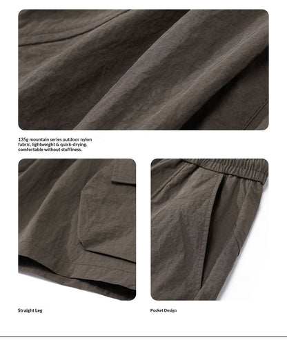 Quick-drying cargo paratrousers, sports shorts, men's summer new style, thin, loose, wide-leg casual mid-length pants | Japanese vintage | yamalin clothes | Yamalinclothes
