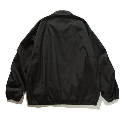 Coach Jacket – Snap Front & Drawstring Hem | Yamalinclothes
