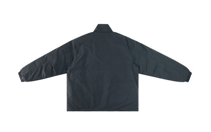Stand-Collar Jacket – Fleece Trim & Button Front | Yamalinclothes