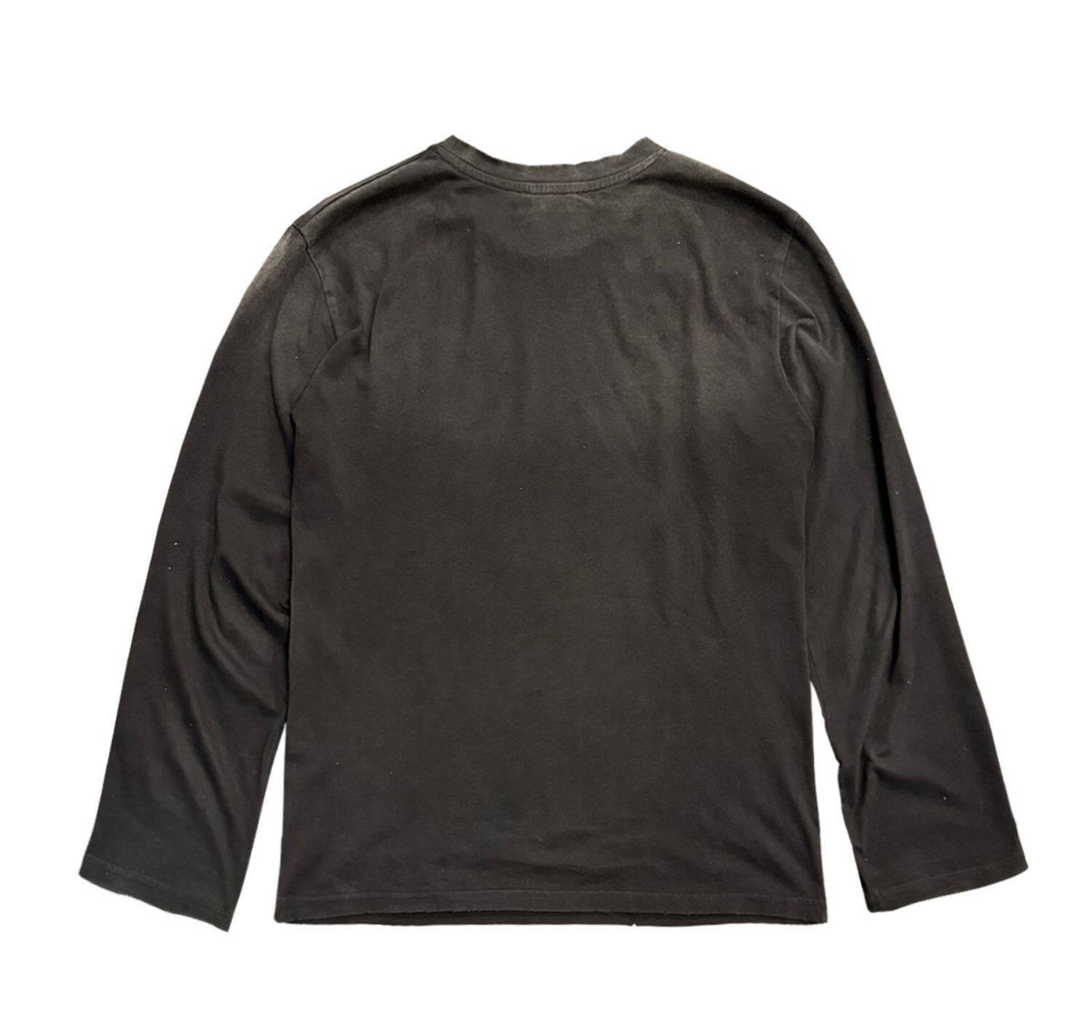 Punk Irregular Hem Long Sleeve T-Shirt – Vintage Distressed Loose Unisex