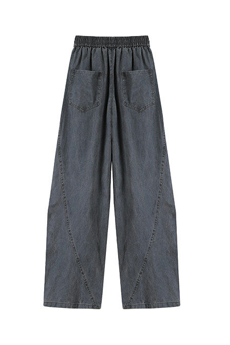 Cotton Utility Pants – Washed Finish & Panel Seams | Yamalinclothes