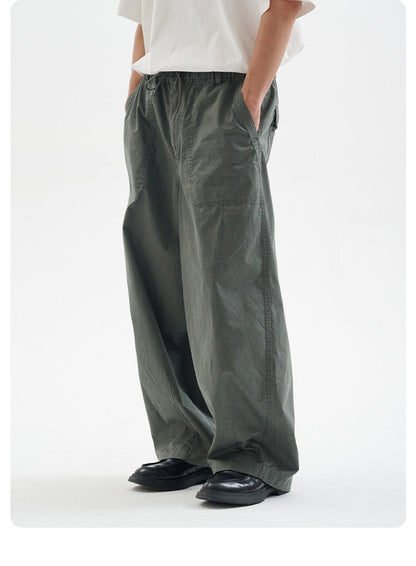 Enzyme Washed Vintage Straight Leg Casual Pants – Loose Fit Unisex All Season Trousers | Japanese vintage | yamalin clothes | Yamalinclothes
