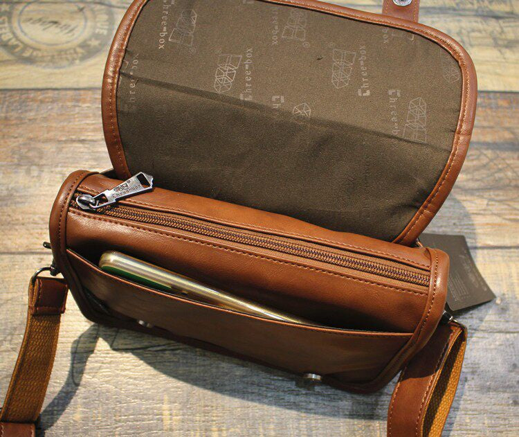 Japanese Retro Mini Crossbody Bag – Unisex Shoulder Phone Bag