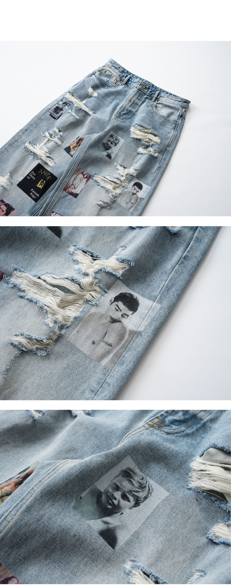 Retro Washed Graffiti Print Crewneck Sweatshirt – Distressed Loose Unisex